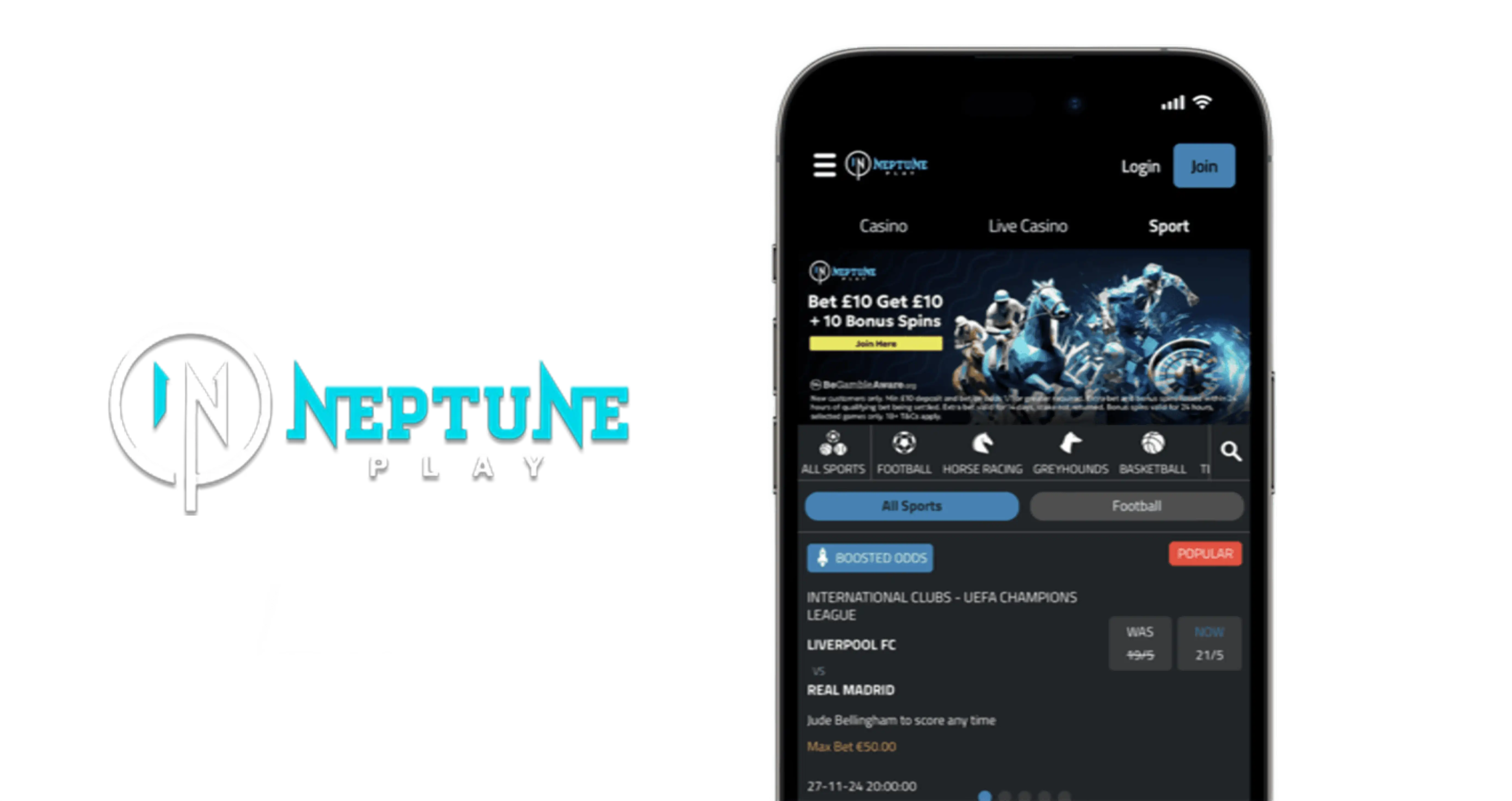 NeptunePlay Casino App Screenshot